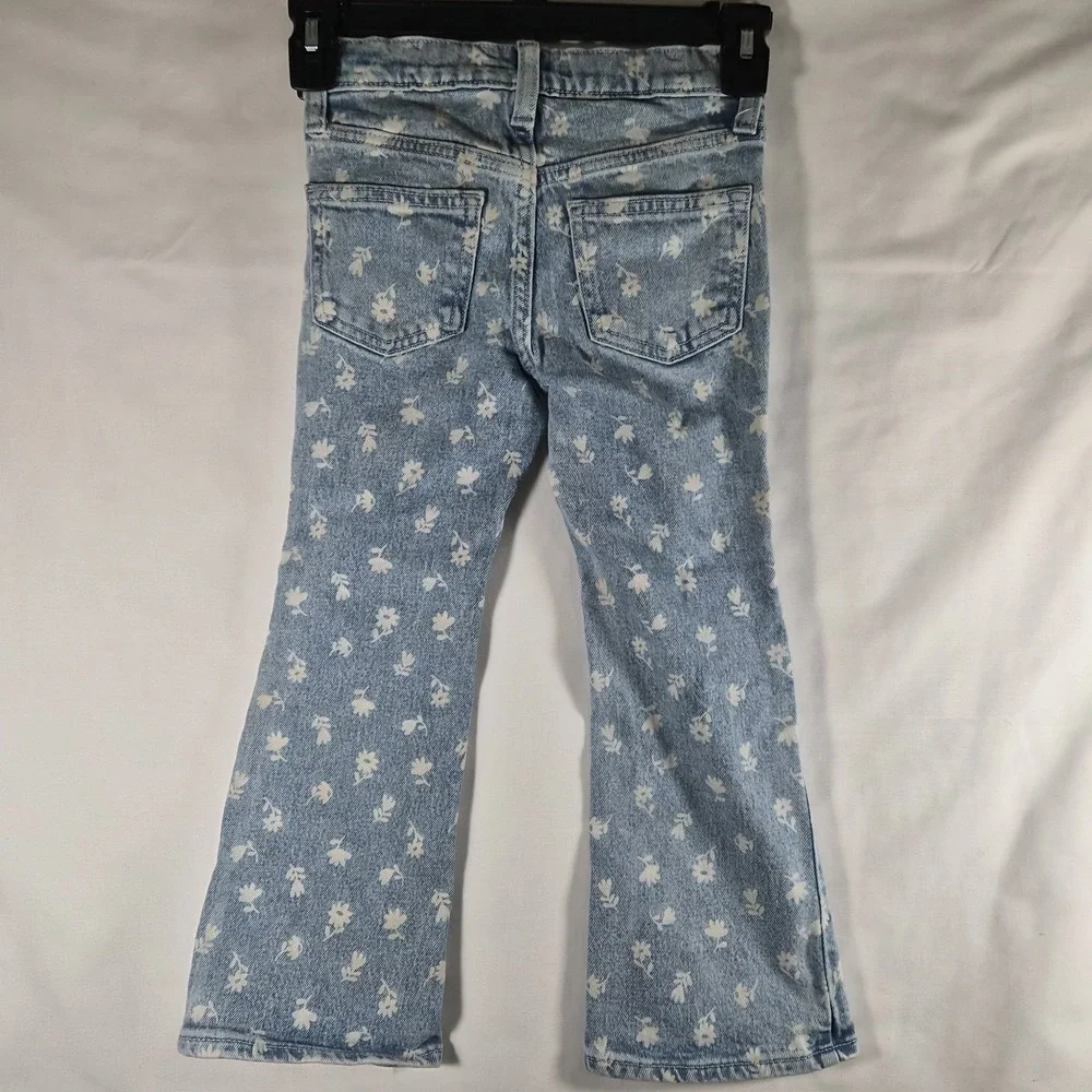 Flare Floral Old Navy Girls Size 6 Floral Print Bootcut Flare Jeans Light...